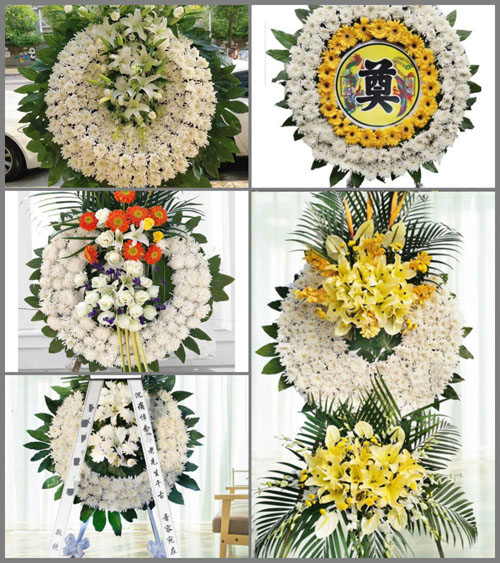 山西长治沁源县赤石桥乡善朴村和村花圈速递